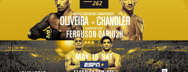 Uitslagen : UFC 262 : Oliveira vs. Chandler