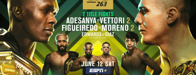 Uitslagen : UFC 263 : Adesanya vs. Vettori 2