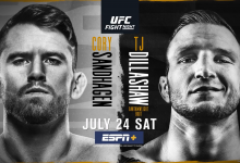 Uitslagen : UFC on ESPN 27 : Sandhagen vs. Dillashaw