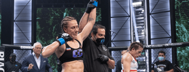 Isis Verbeek blijft doordenderen en pakt derde MMA overwinning in vier maanden tijd