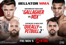 Bellator 270 in Dublin met onder meer Gallagher vs. Mix, Queally vs. Pitbull 2 & Brian Hooi debuut