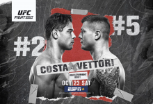 Uitslagen : UFC FN 196 Las Vegas : Costa vs. Vettori
