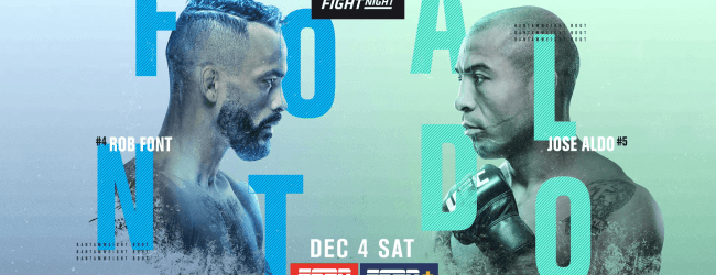 Uitslagen : UFC on ESPN 31 Las Vegas : Font vs. Aldo