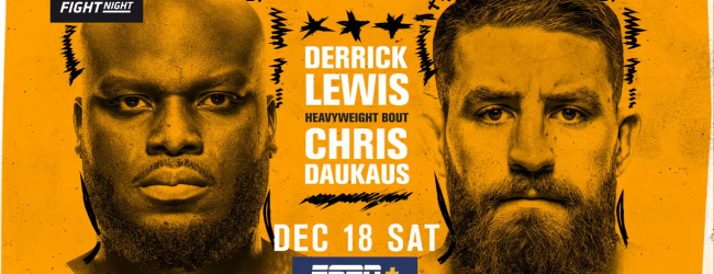 Uitslagen : UFC FN 199 Las Vegas : Lewis vs. Daukaus